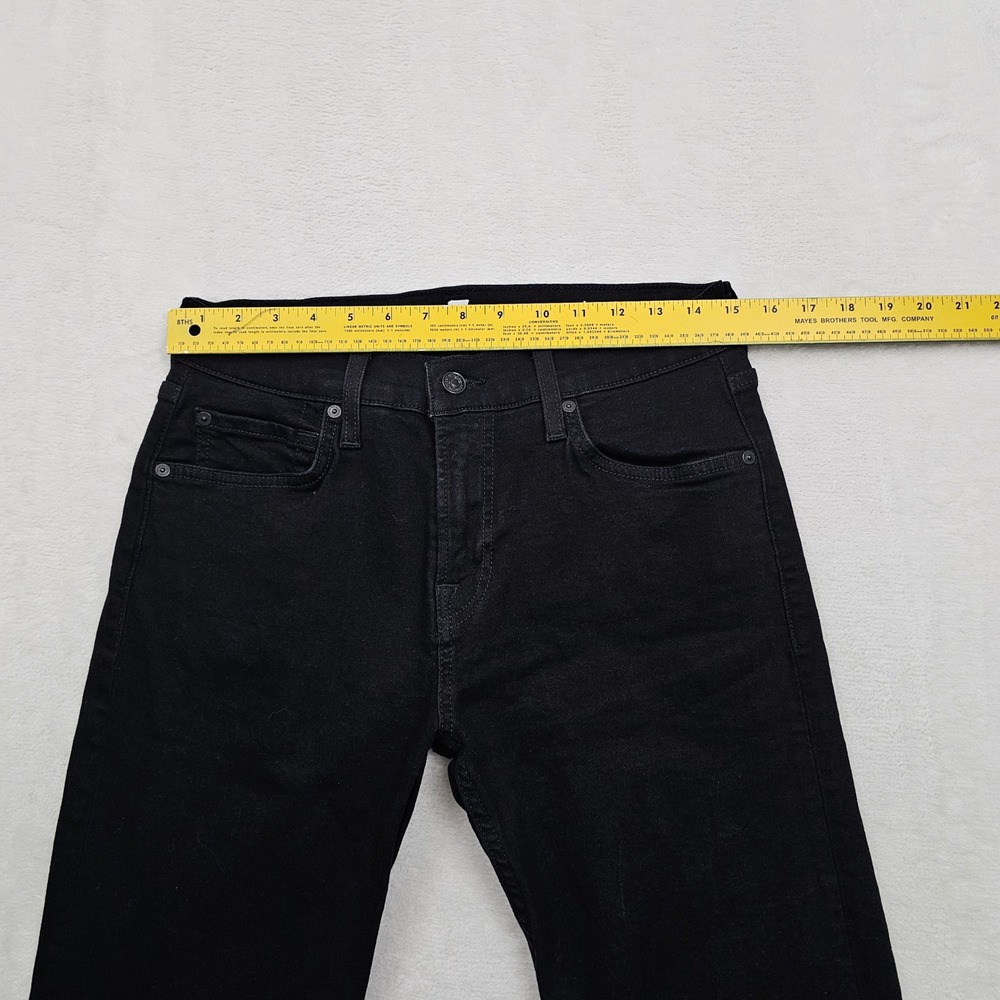 7 For All Mankind Standard Jeans Mens (31) 30x33 Black Straight Leg Stretch * - Picture 6 of 12